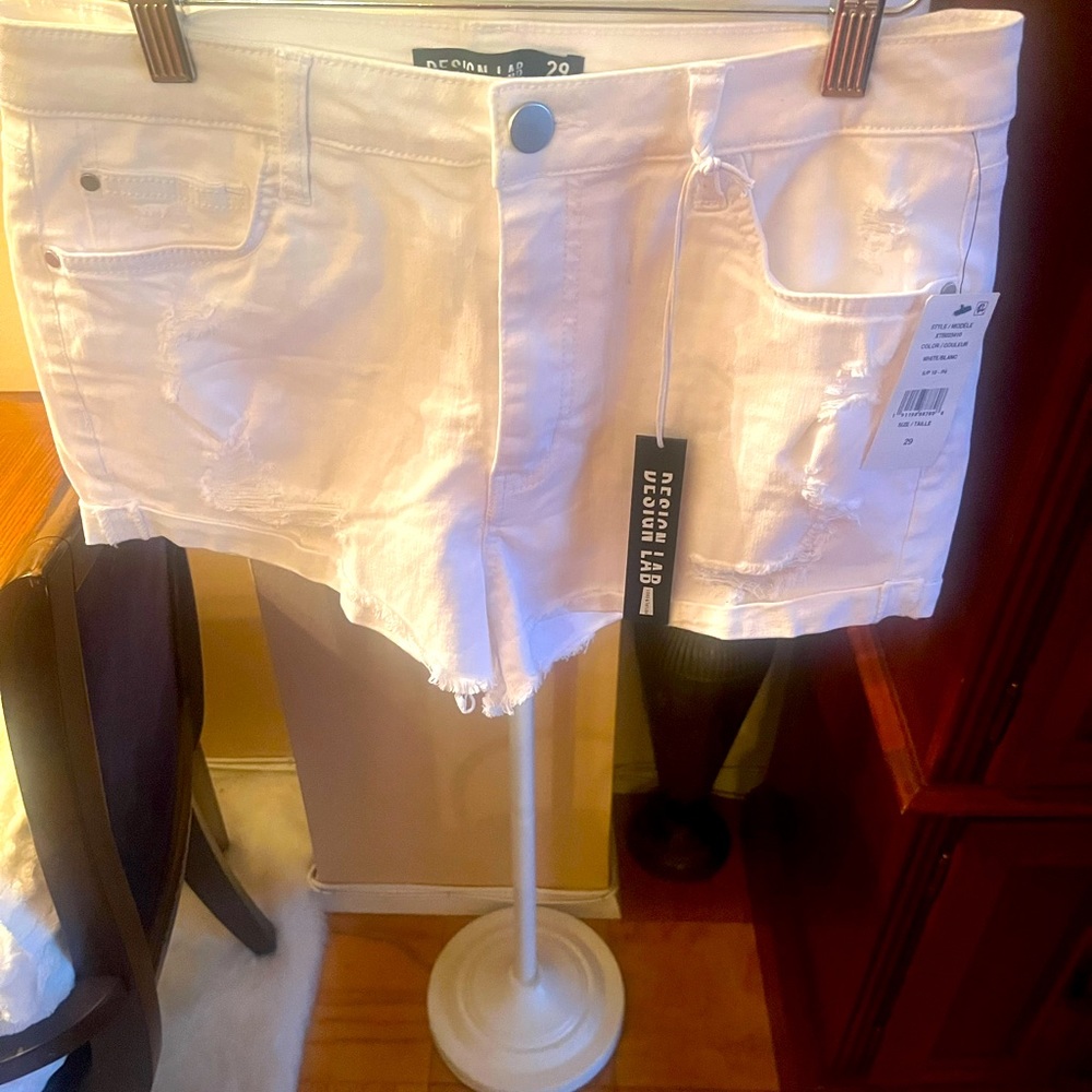 Design Lab White Shorts